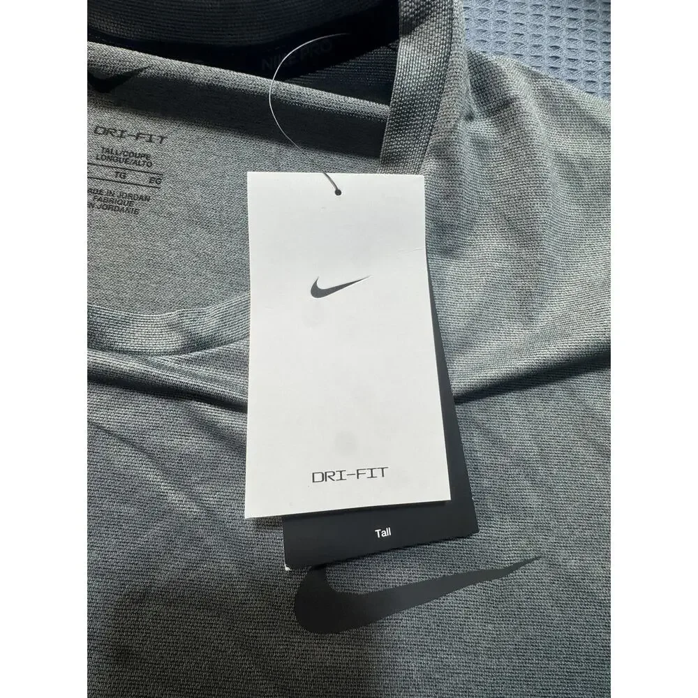 Nike  Dri-FIT  Men T-Shirt Sz XL‎ Gray Brand New